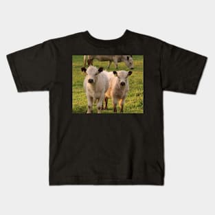 Sweet friendly curious cows Kids T-Shirt